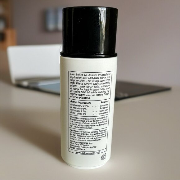 Belif Dew Guard Milky Sun Serum SPF 40 — Lightweight Hydrating Sunscreen (50ml) - Picture 3 of 6